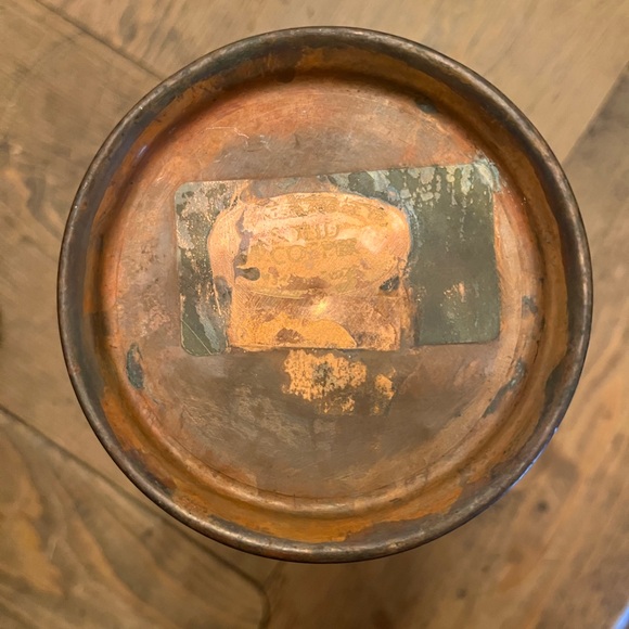 Vintage Hammered Copper Vase - Picture 3 of 6